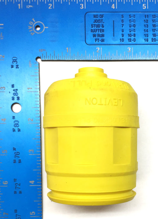 Leviton E.P.T.R Yellow Boot for 4/5 Wire 20/30 Amp Locking Plug 062-06033-Y NOS