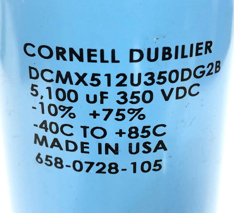 Cornell Dubilier Aluminum Electrolytic Capacitor DCMX512V350DG2A USED
