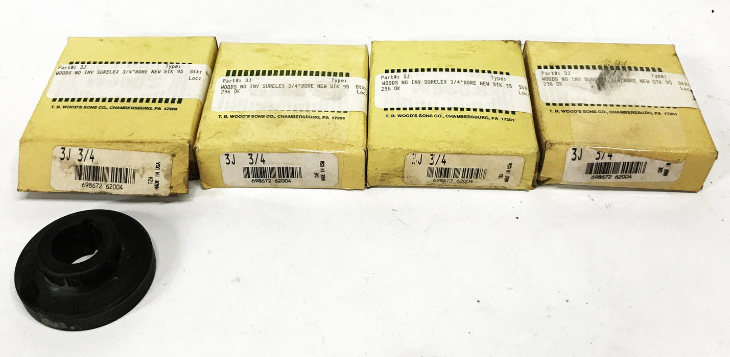 TB Woods Hub Coupling 3J-3/4 [Lot of 4] NOS