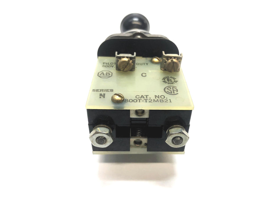 Allen-Bradley 2-Way Toggle Switch 800T-T2MB21 NOS