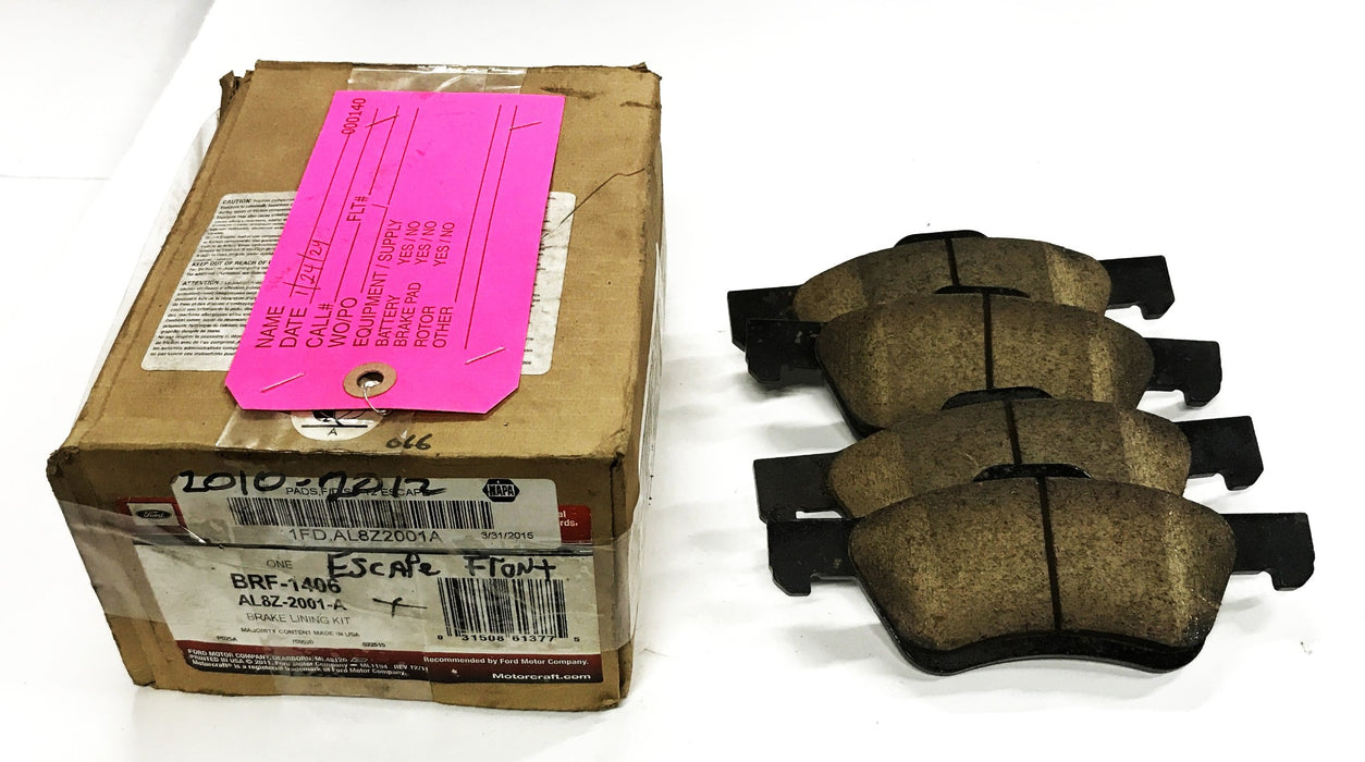 Motorcraft Front Disc Brake Pad Set BRF-1406 NOS