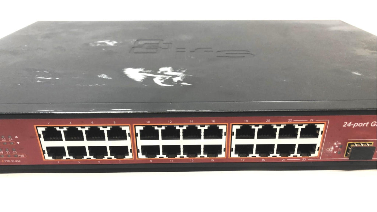 Interlogix Gigabit Ethernet Poe+ Network Switch 24 Port NS3702-24P-4S USED