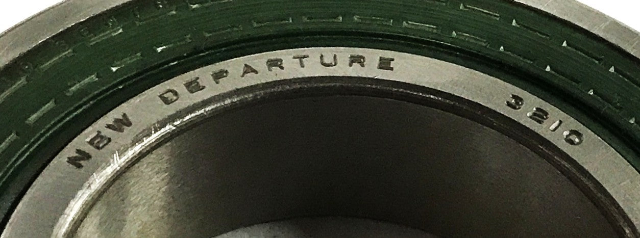New Departure Rubber Shielded Ball Bearing 3210 NOS