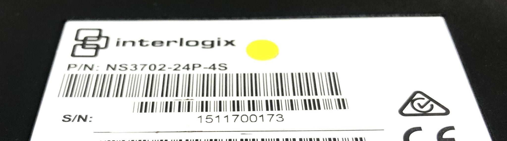 Interlogix Gigabit Ethernet Poe+ Network Switch 24 Port NS3702-24P-4S USED