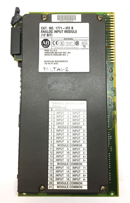Allen-Bradley 12-Bit Analog Input Module 1771-IFE B (96214231) Ser.B Rev.L USED