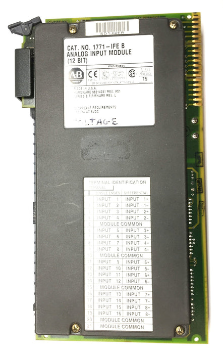 Allen-Bradley 12-Bit Analog Input Module 1771-IFE B (96214231) Ser.B Rev.L USED