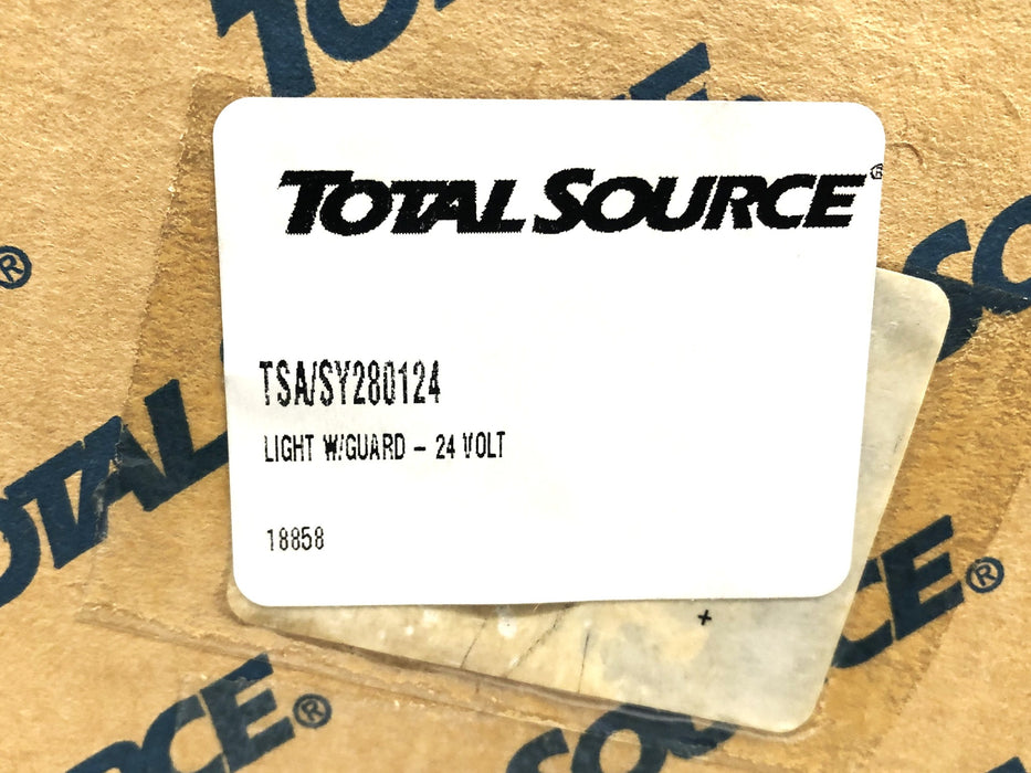Total Source 24 Volt Light With Guard SY280124 NOS
