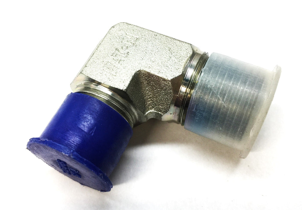 Eaton 90-Degree 2-1/2"x 3/4" to Male Hose Connector GG310-NP-08-08S NOS