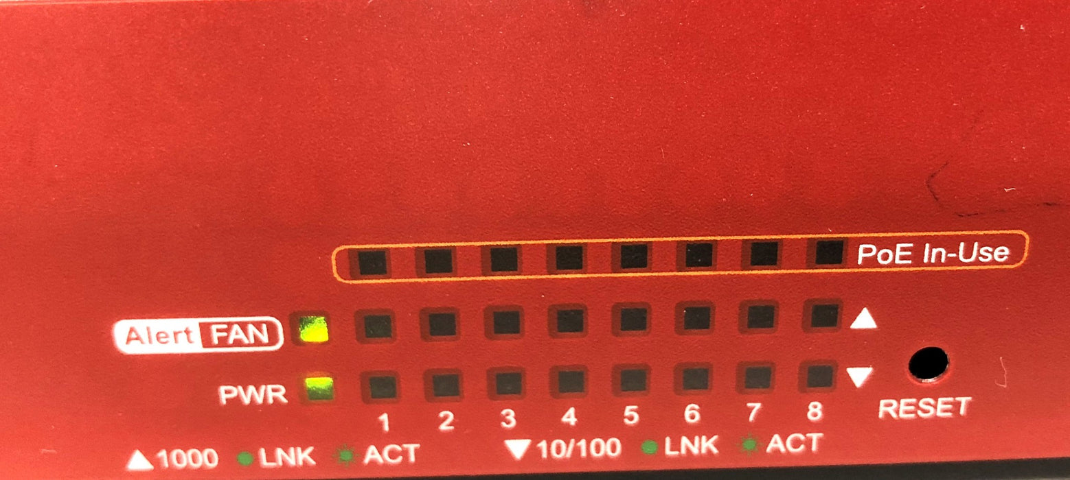 Interlogix 8-Port Gigabit Ethernet PoE Managed Switch NS3502-8P-2S USED