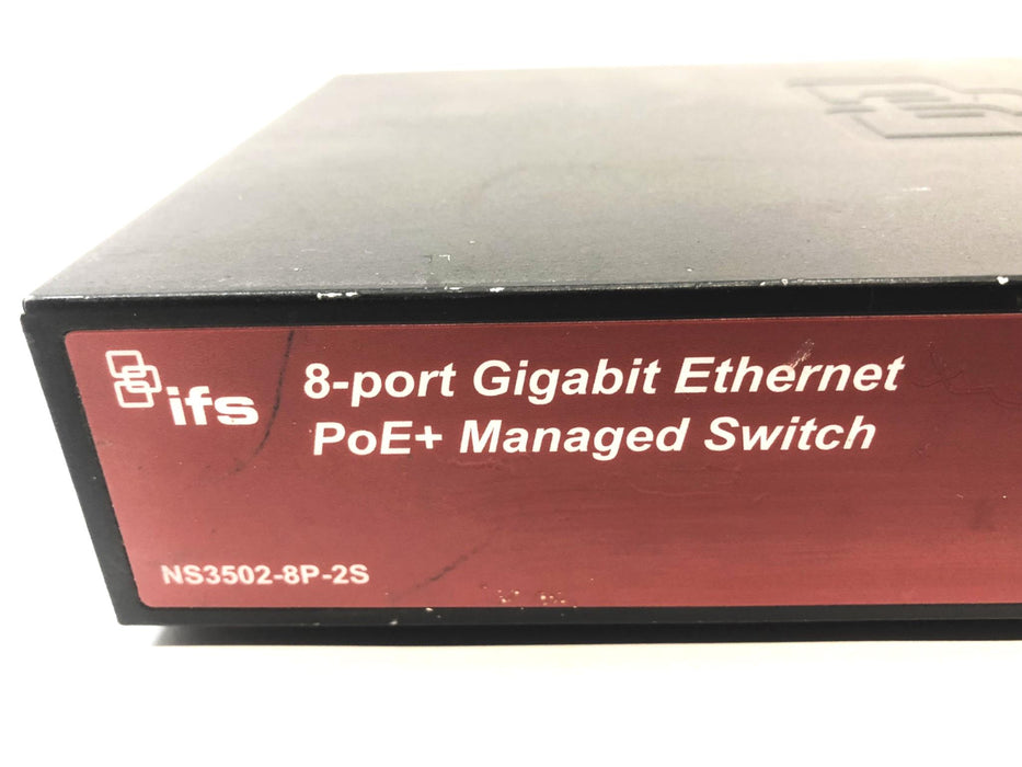 Interlogix 8-Port Gigabit Ethernet PoE Managed Switch NS3502-8P-2S USED
