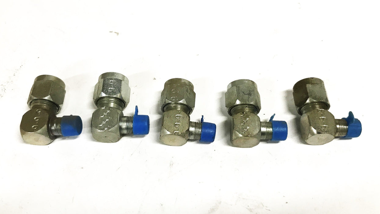 Lenz 90-degree 1/8 inch Compression Fitting [Lot of 5] NOS