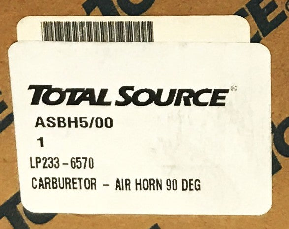 Total Source Forklift 90 DEG Carburetor LP233-6570 NOS
