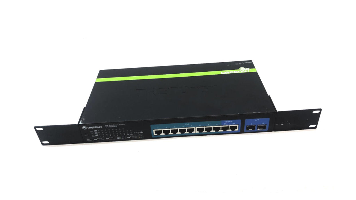 Trendnet 10-Port PoE Web Smart Switch (Powers on)(No Power Cord) TPE-1020WS USED