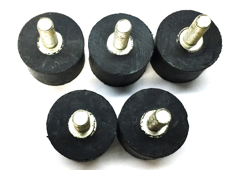Unbranded 1"x 3/4" Large Black Rubber Bumper CR1-23B [Lot of 5] NOS