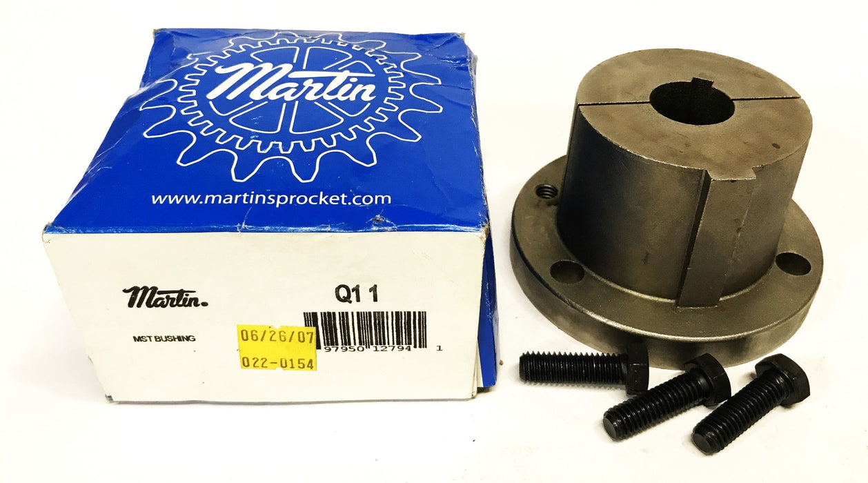 Martin 2-7/8 OD x 2/5/8 Length Split Taper Bushing with 1 inch Bore Q1-1 NOS