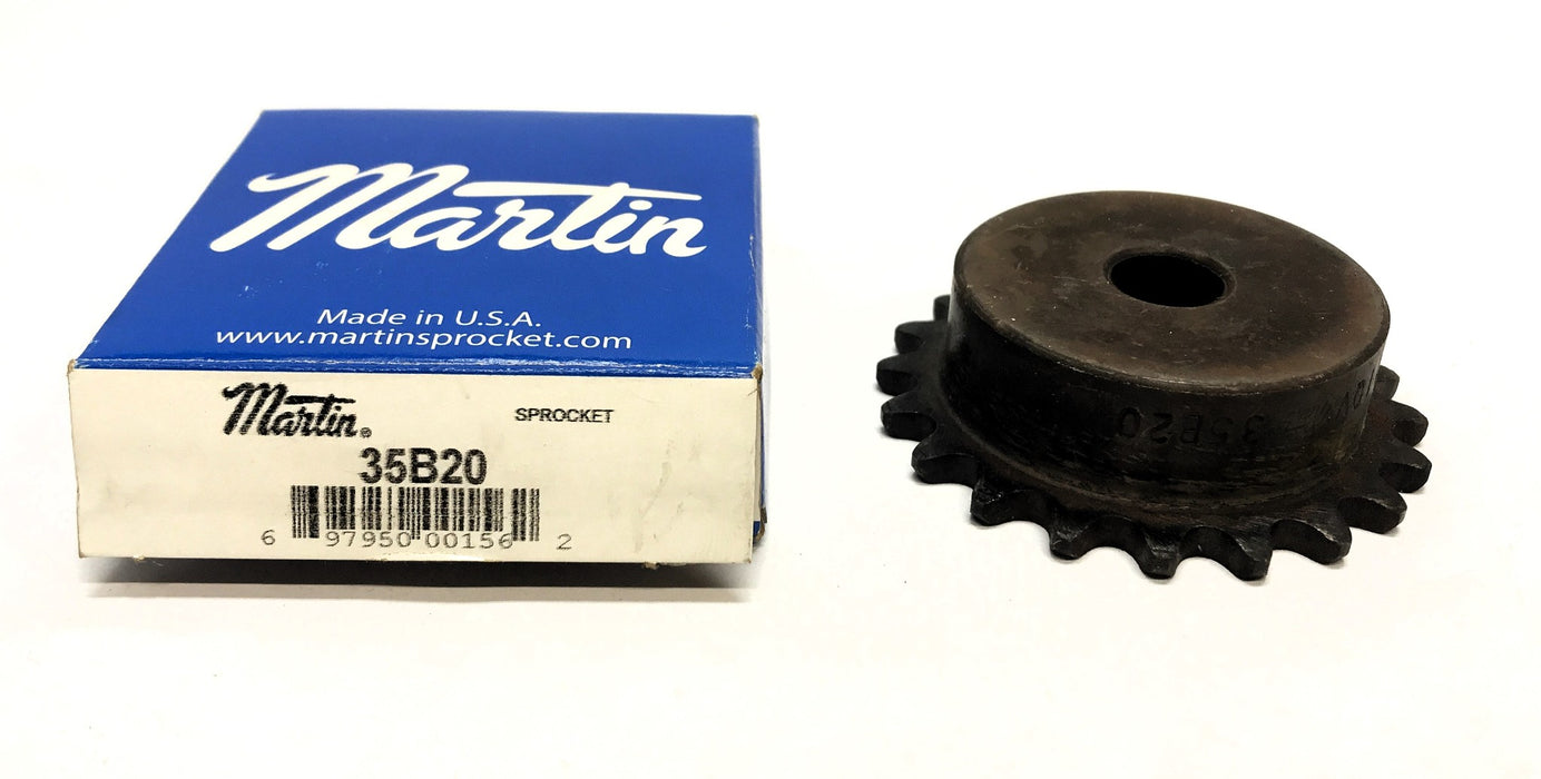 Martin 1/2" Bore Roller Chain Sprocket 35B20 NOS