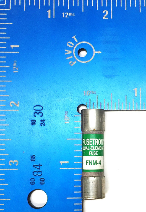 Cooper/Bussmann Fusetron Double-Element Fuse FNM-4 (Lot of 10) NOS