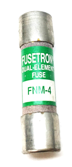 Cooper/Bussmann Fusetron Double-Element Fuse FNM-4 (Lot of 10) NOS