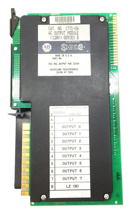 Allen-Bradley 120V Output Module Series.B w/Enclosure 1771-OA (960268) USED
