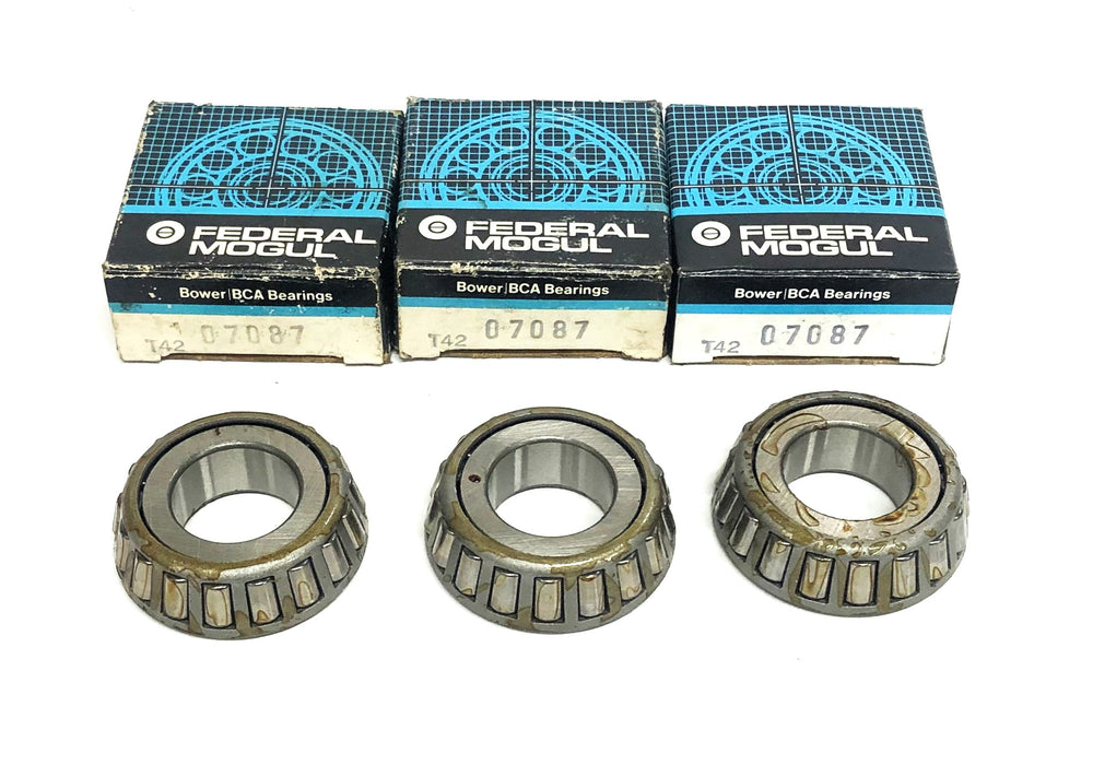 Bower Tapered Roller Bearing Cone 07087 [Lot of 3] NOS
