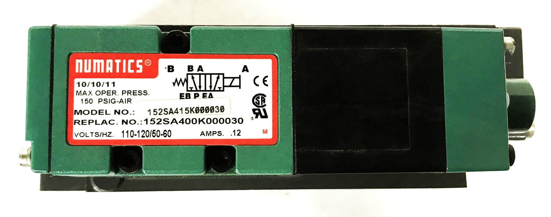 Numatics Solenoid Valve 152SA415K000030 NOS