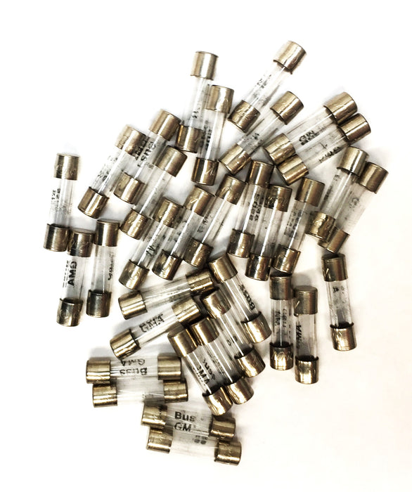 Bussmann 2A/250V Fast-Acting Fuse GMA-2 (Lot of 30) NOS