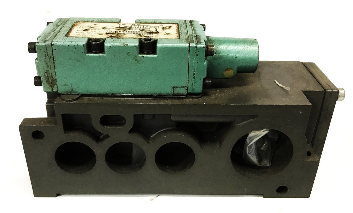 Numatic Air Pilot Solenoid Valve with Manifest Coil 152JA415O-000000 USED