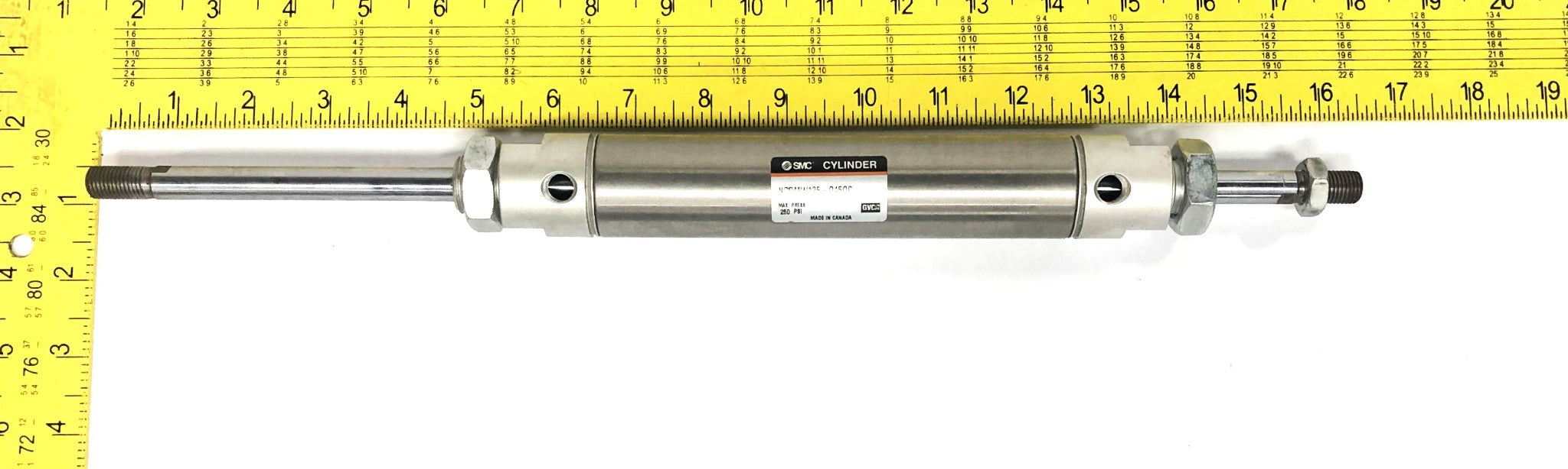 SMC Max Pressure 250PSI Cylinder NCDMW125-0450C NOS