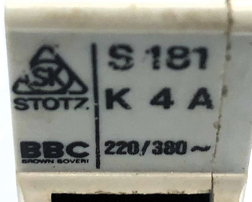 Stotz Circuit Breaker S181 K4A USED