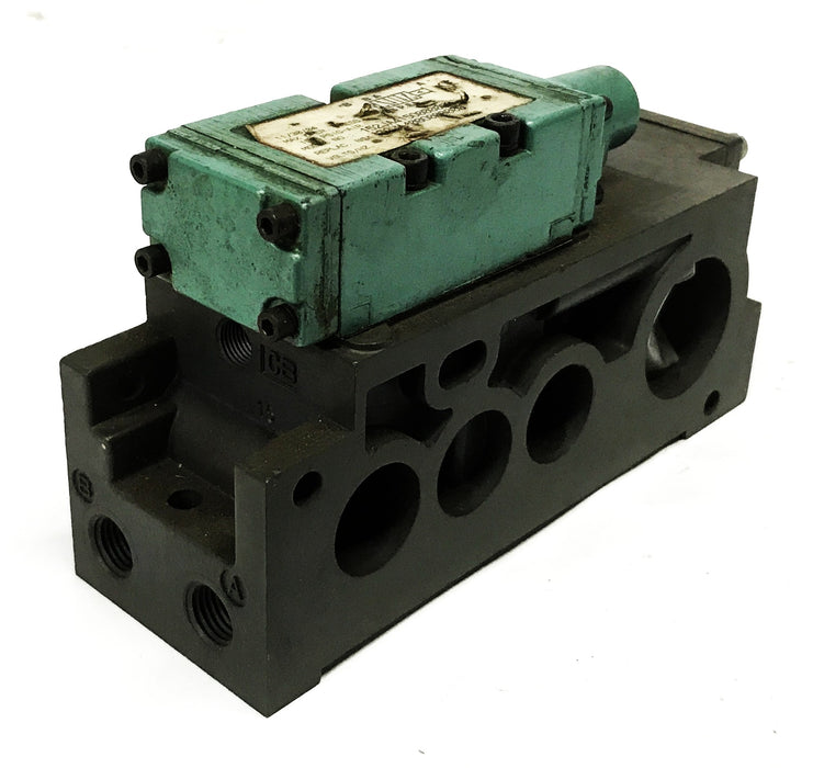 Numatic Air Pilot Solenoid Valve with Manifest Coil 152JA415O-000000 USED