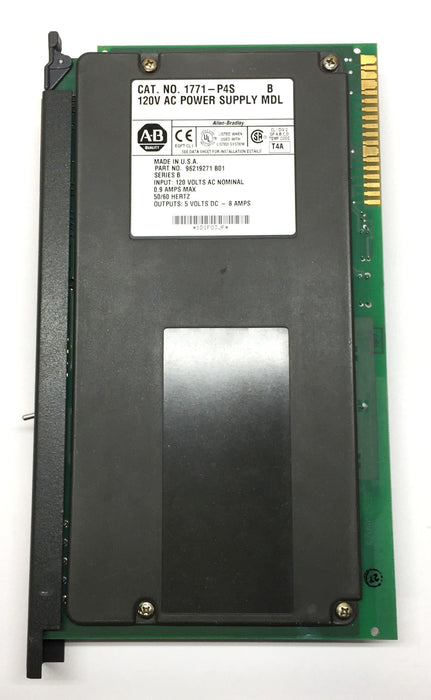 Allen-Bradley 120V AC Power Supply 1771-P4S Module Ser.B S96219201 USED