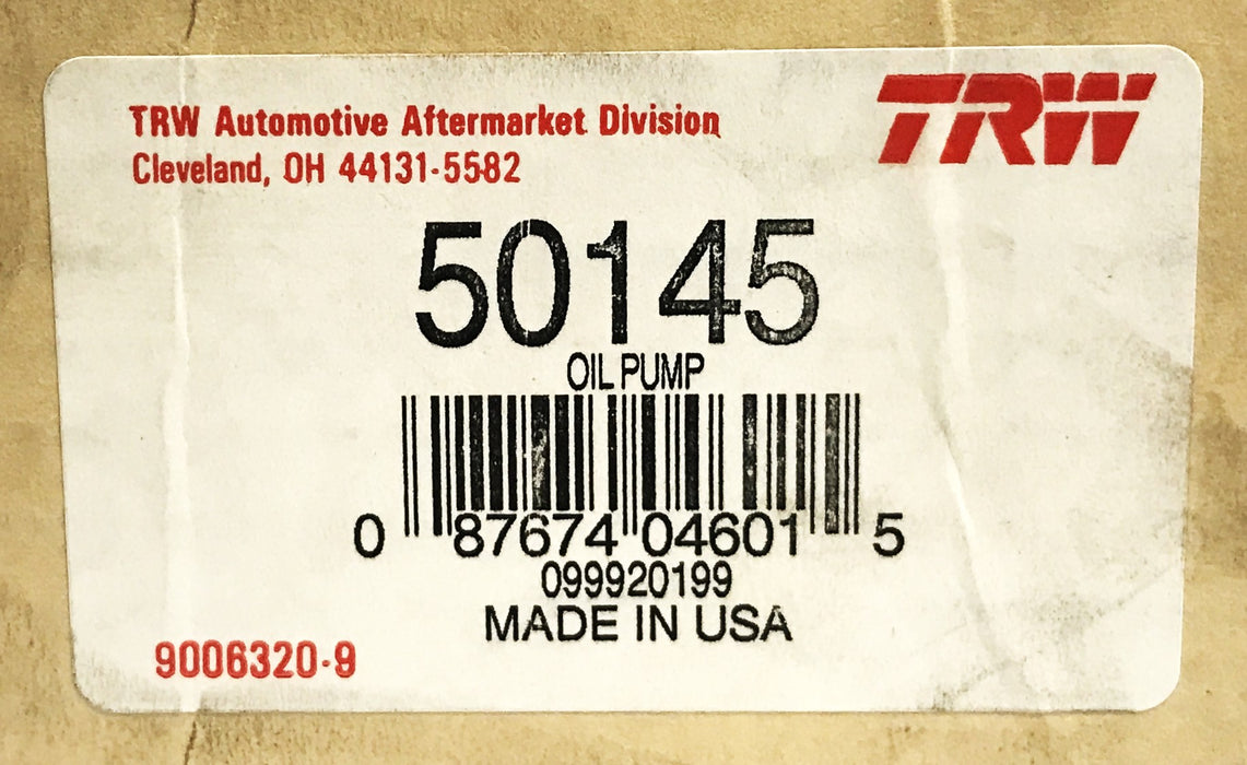 TRW Engine Oil Pump 50145 NOS