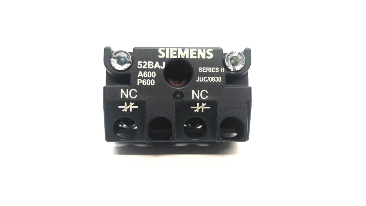 Siemens Contact Block 52BAJ A600/P600 [Lot of 2] NOS