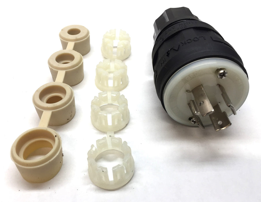 Leviton Wetguard Watertight Corrosion Resistant Locking Plug 162-26W75-B NOS