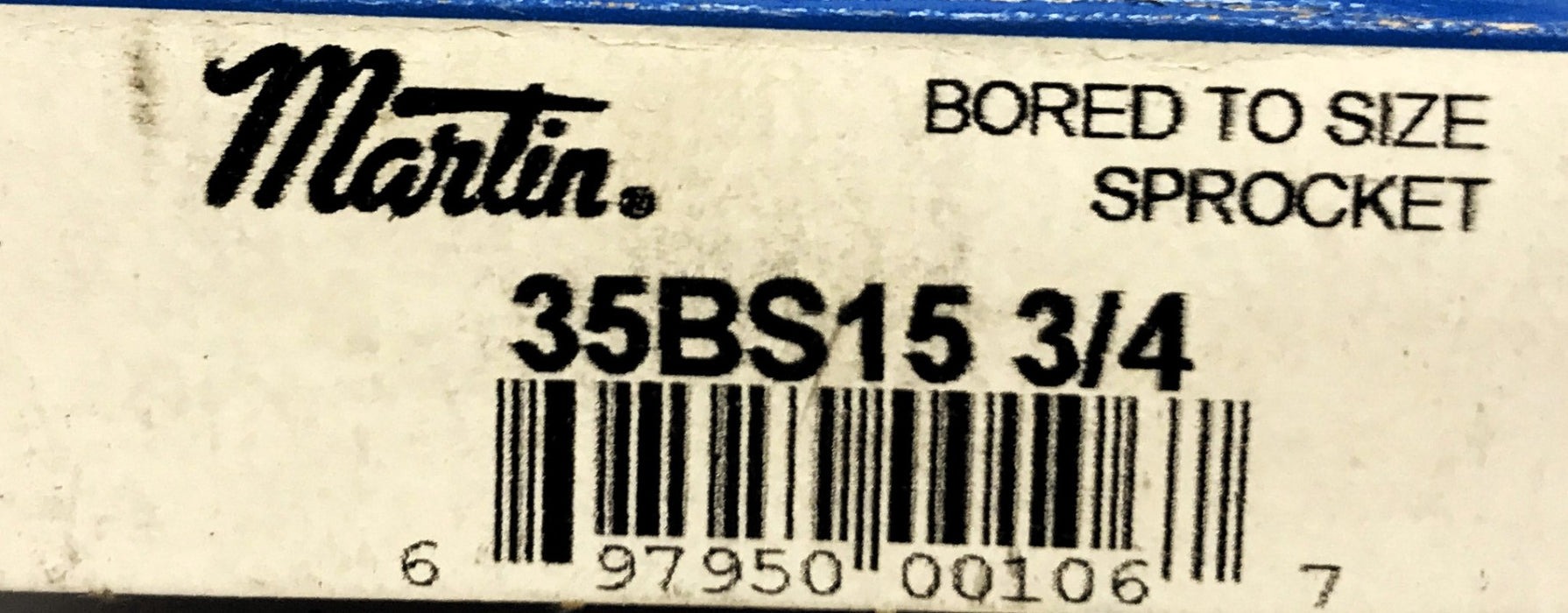 Martin 3/4" Bore Roller Chain Sprocket W/ Keyway 35BS15 3/4 [Lot of 3] NOS