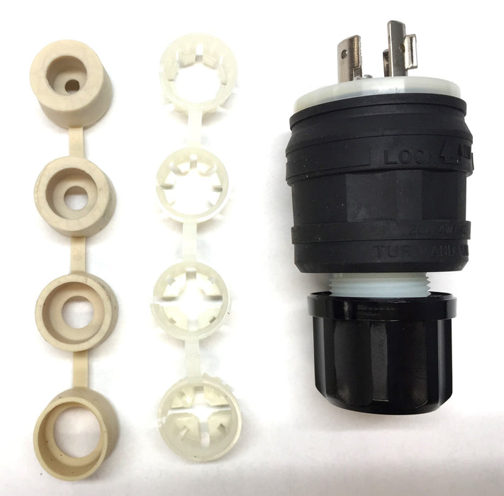 Leviton Wetguard Watertight Corrosion Resistant Locking Plug 162-26W75-B NOS