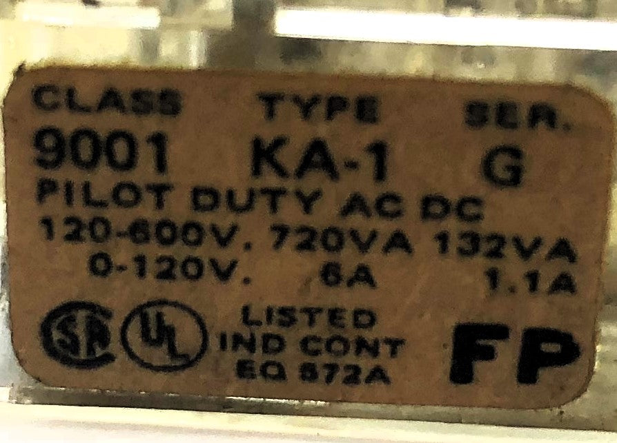 Square D Class 9000 Contact Block KA1 [Lot of 2] USED