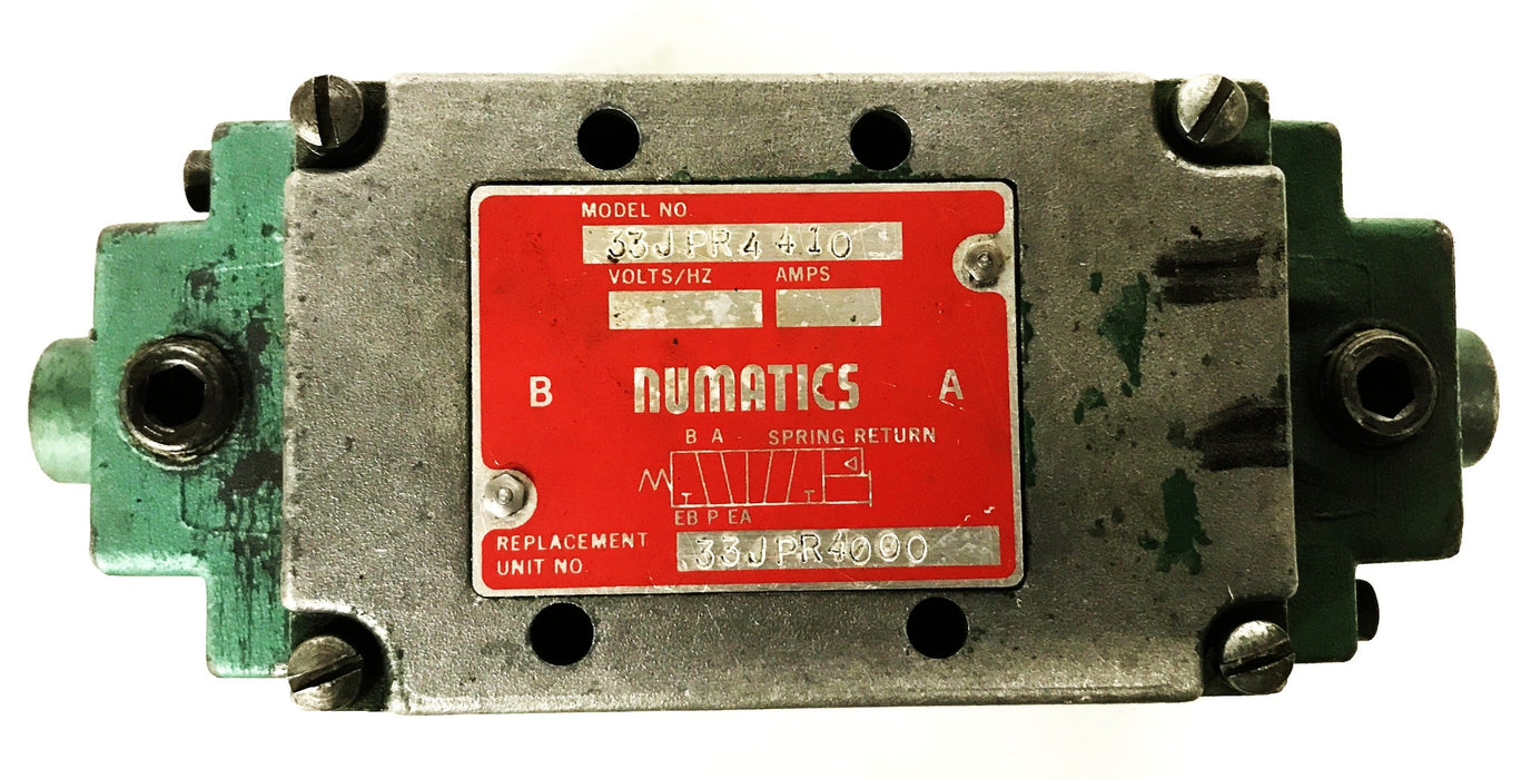 Numatics 4-Way Pneumatic Valve 33JPR4410 USED