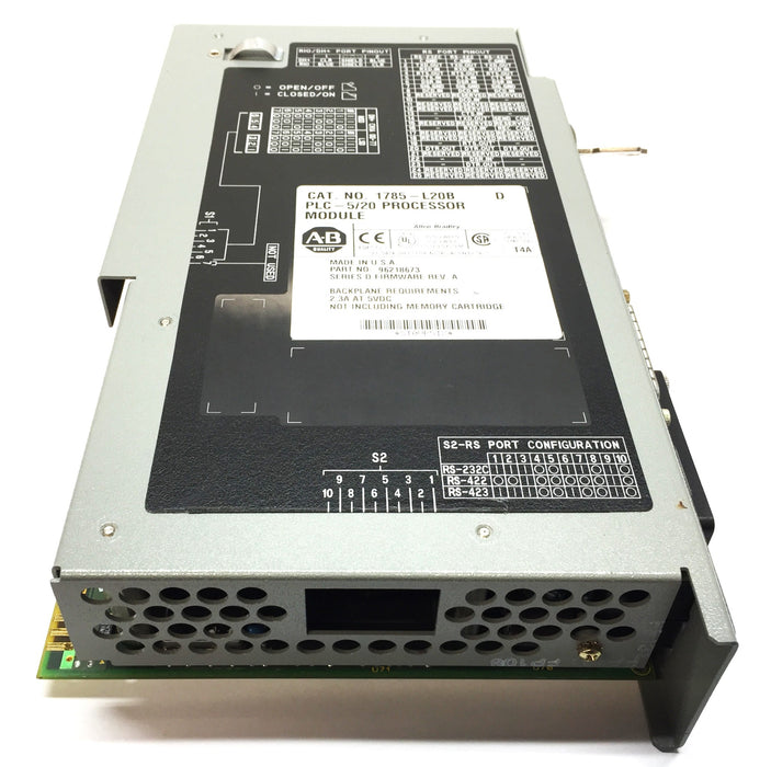 Allen-Bradley PLC-5/20 Processor Module w/Key 1785-L20B (96218673) USED