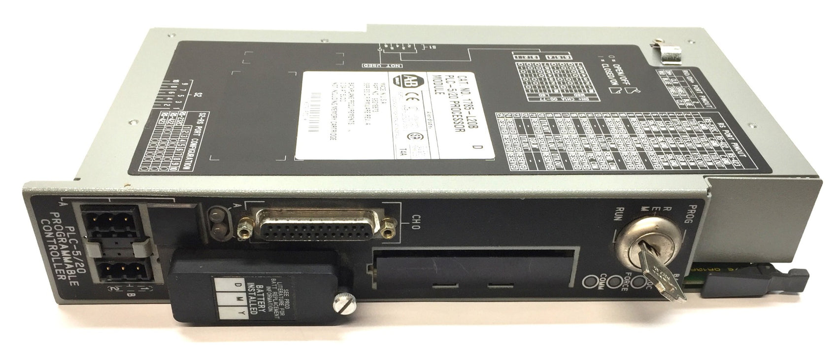 Allen-Bradley PLC-5/20 Processor Module w/Key 1785-L20B (96218673) USED