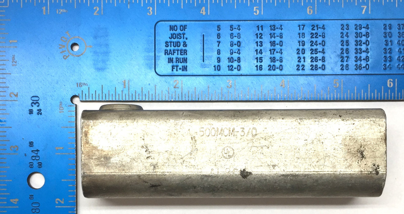 Ideal Aluminum SR-500 Splicer Reducer 500MCM-3/0 (AL9C) NOS