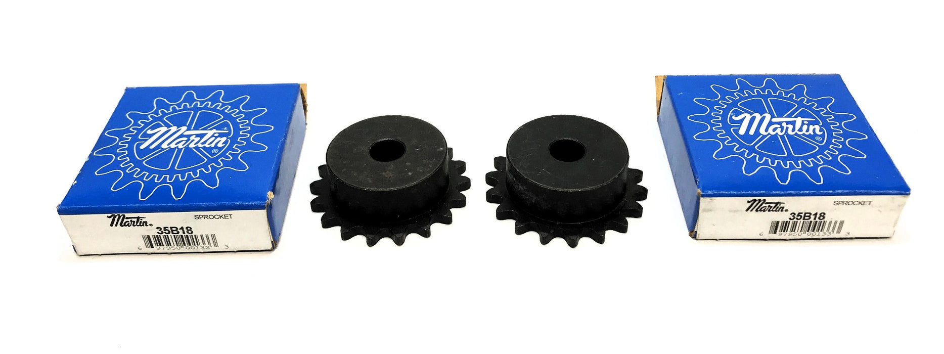 Martin Roller Chain Sprocket 35B18 [Lot of 2] NOS