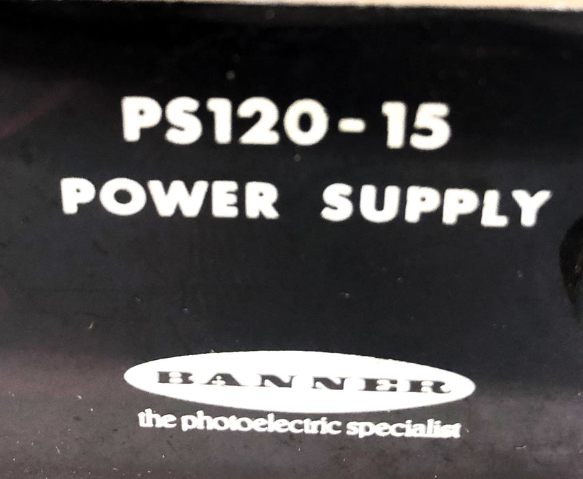 Banner 15VDC 1AMP Power Supply PS120-15 USED