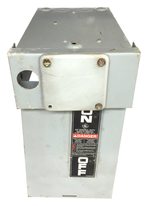 GE 30 Amp 240V, AC Max HP 7.5 General Duty Safety Switch TG4321R (14363) USED