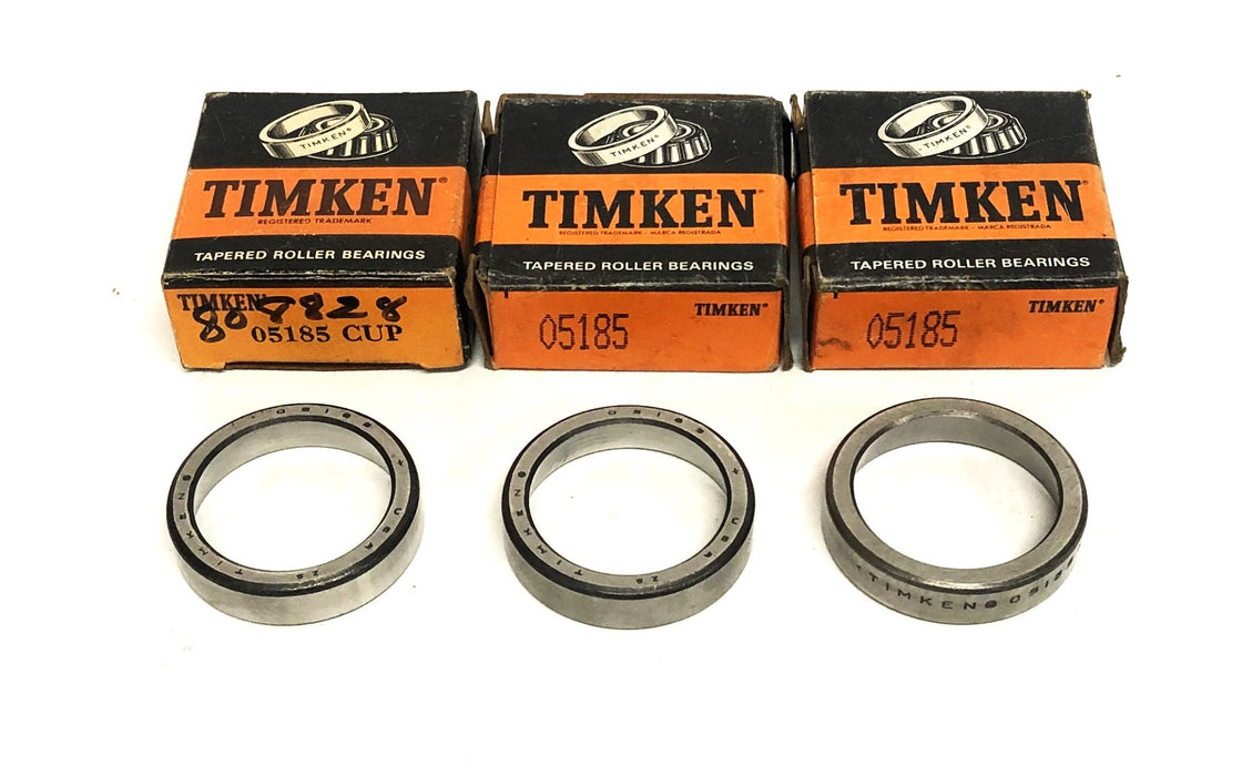 Timken Tapered Roller Bearing Cup 05185 [Lot of 3] NOS
