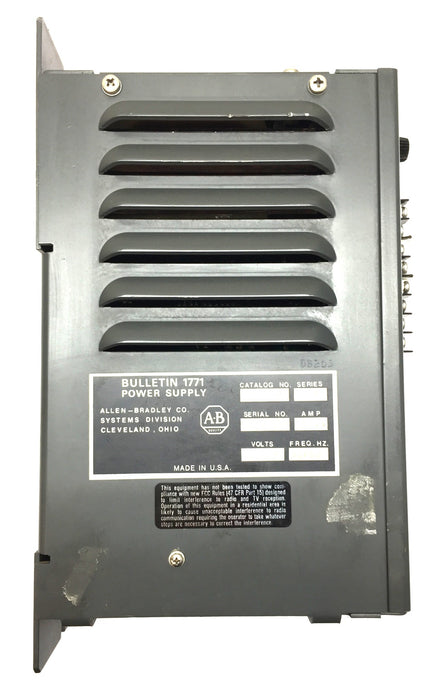 Allen-Bradley 220/240VAC Power Supply Unit 1771-P2 USED