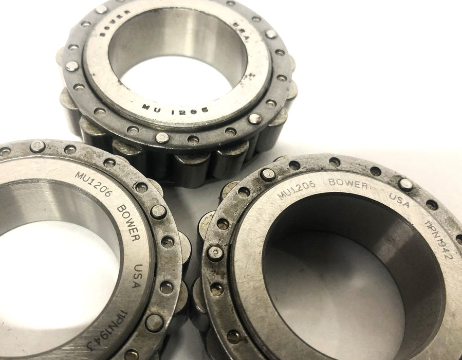 Bower Cylindrical Roller Bearing Cage Assembly MU1206 [Lot of 3] NOS