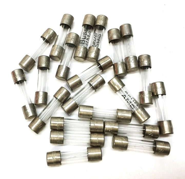 Bussmann 1.6A/250V Miniature Glass Fuse GMC [Lot of 20] NOS