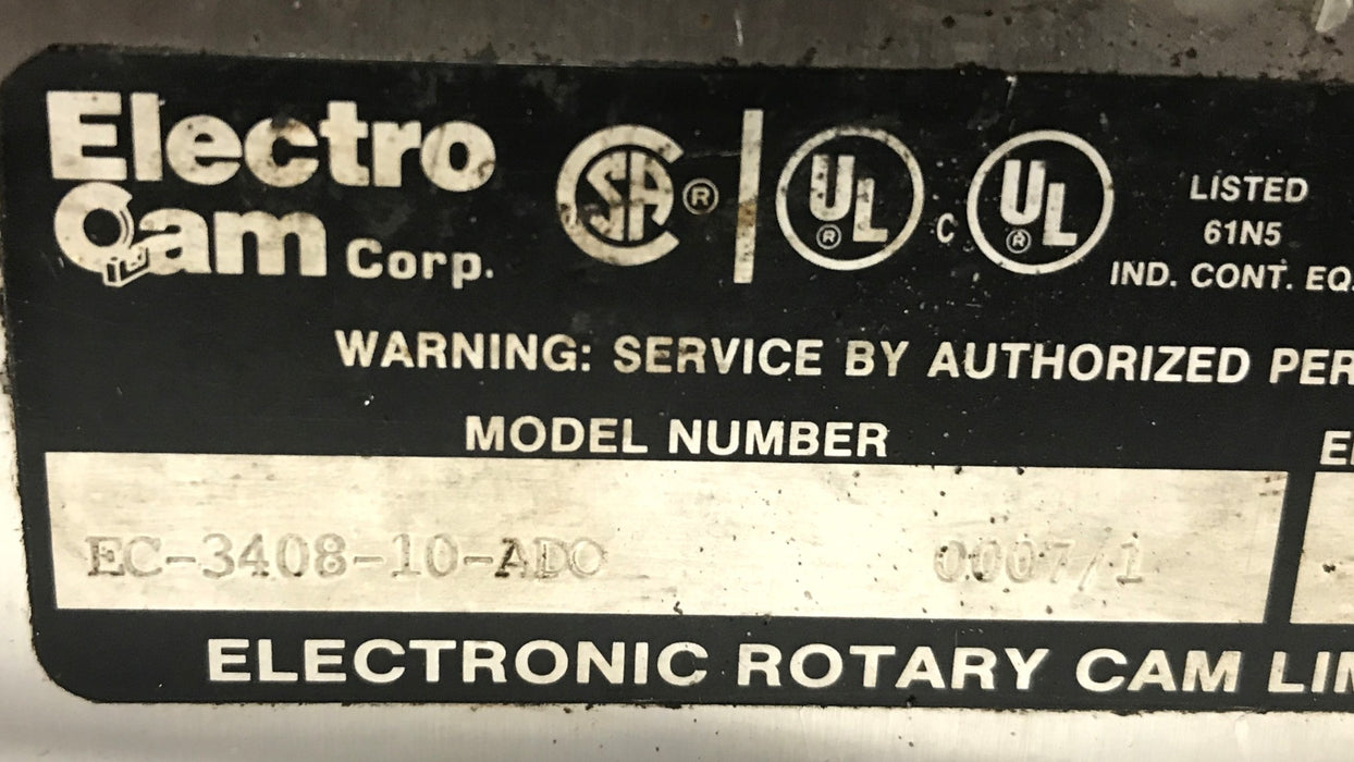 Electro-Cam Cam Limit Switch EC-3408-10-ADO  USED