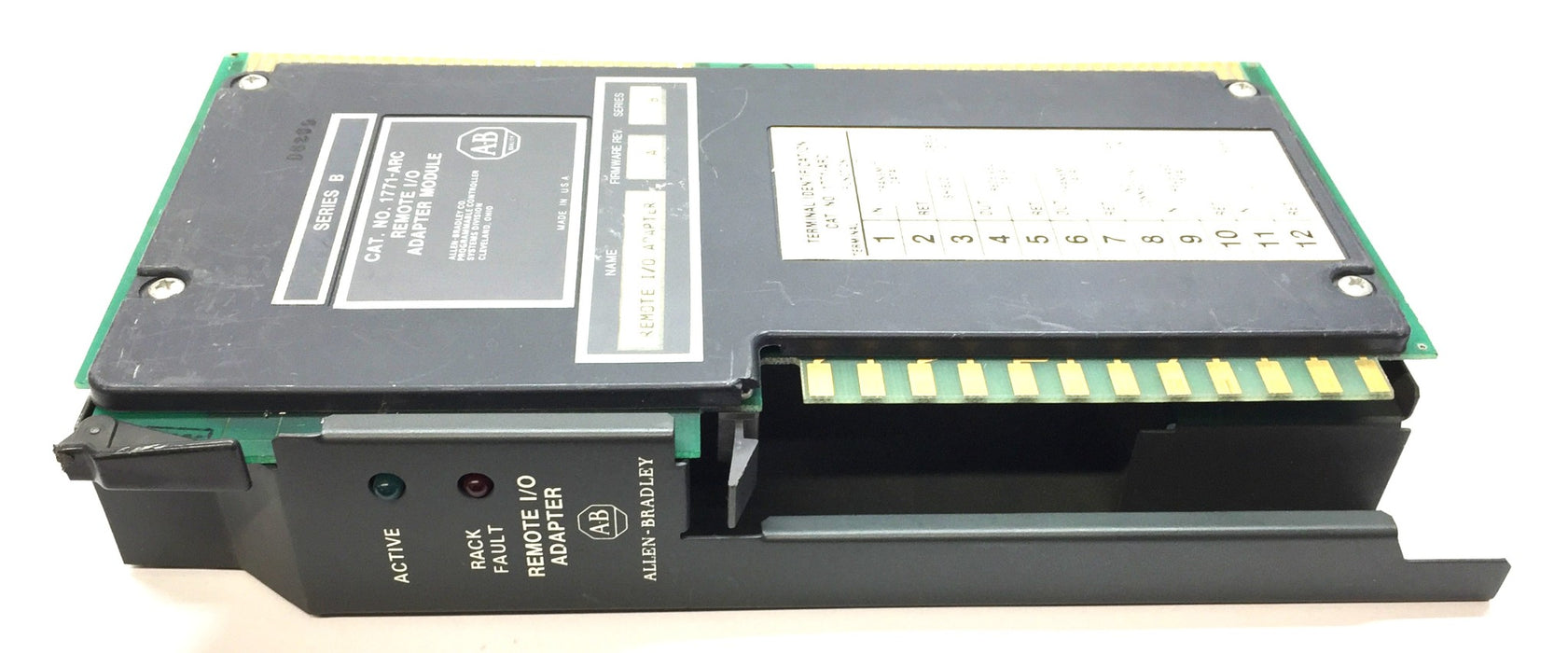Allen-Bradley Remote I/O Adapter Module Rev A Series B 1771-ARC USED